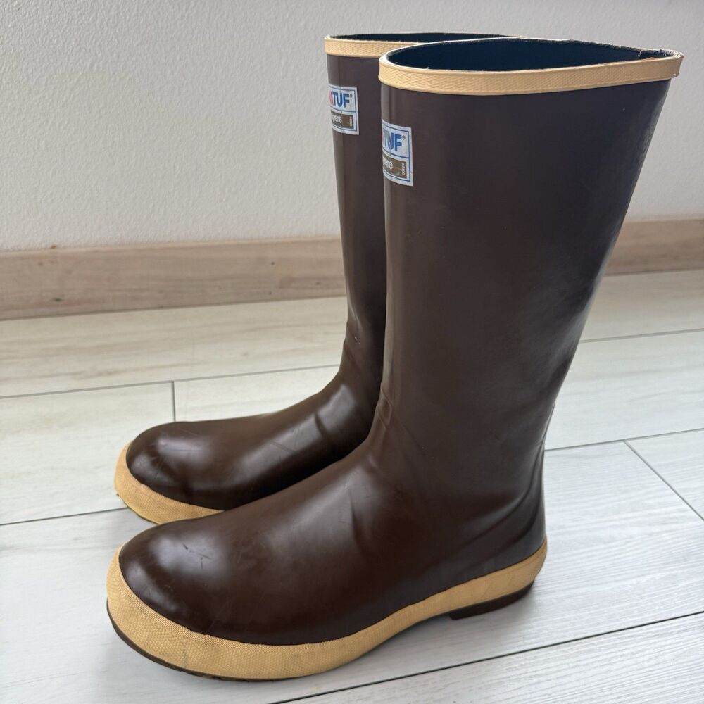 Xtratuf Men's Size 13 Legacy Neoprene 15" Waterproof Fishing Work Boots Brown